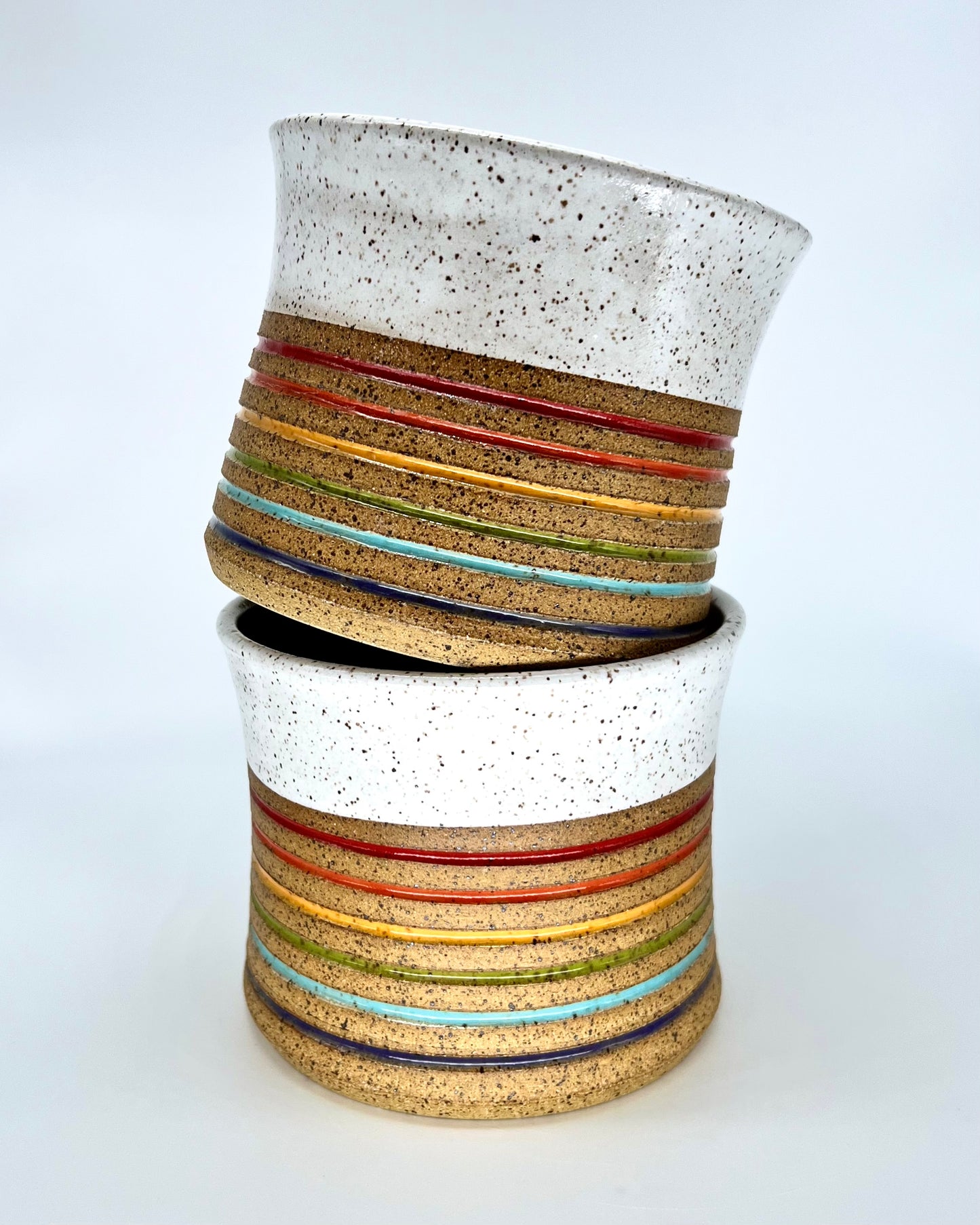Flower Pot - Rainbow Inlay