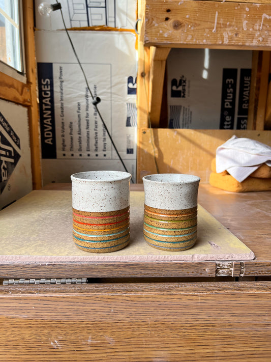 Cup - rainbow inlay