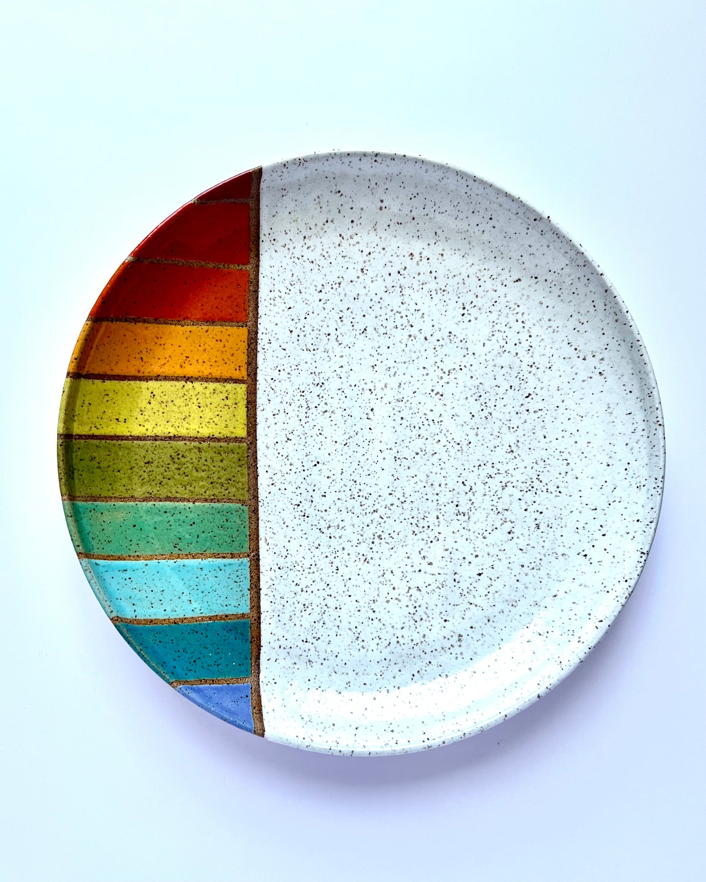 Serving Platter - Rainbow Stripes