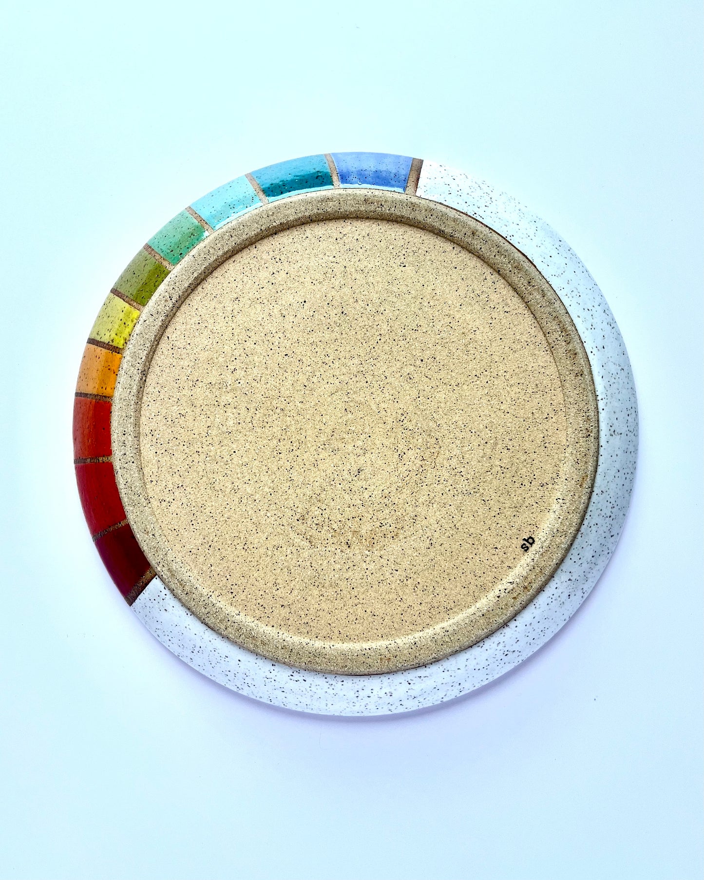 Serving Platter - Rainbow Stripes