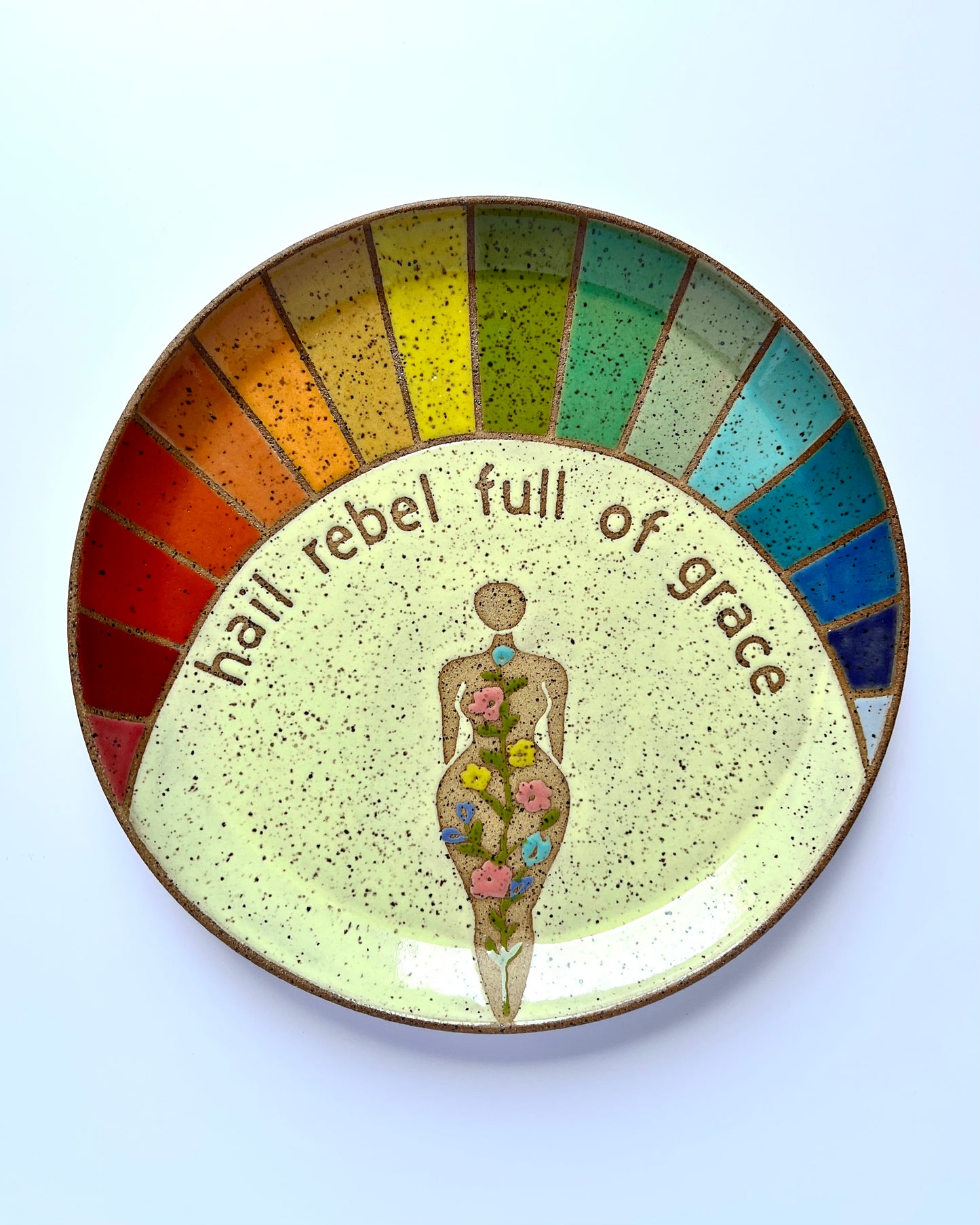 Serving Platter - Patron Saints Series - Hail Rebel Full of Grace
