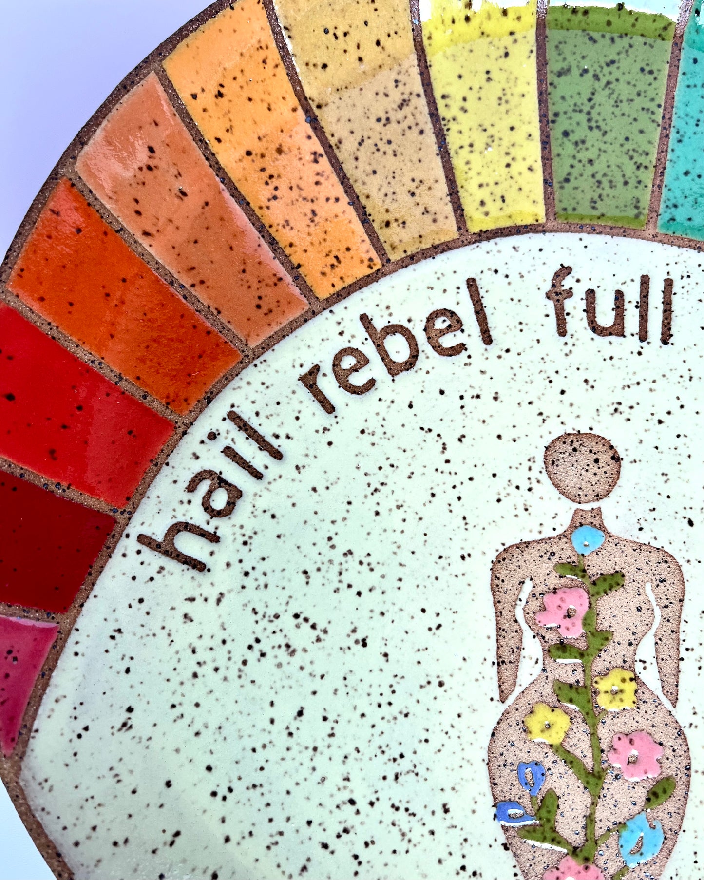 Serving Platter - Patron Saints Series - Hail Rebel Full of Grace