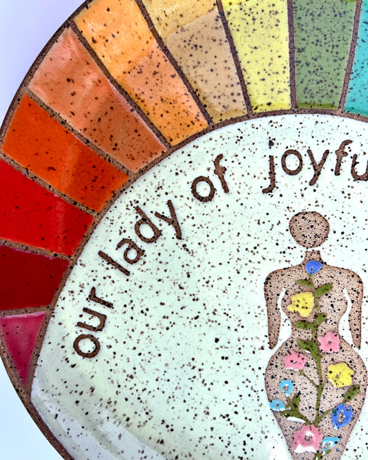 Serving Platter - Patron Saint Series - Our Lady of Joyful Resistance