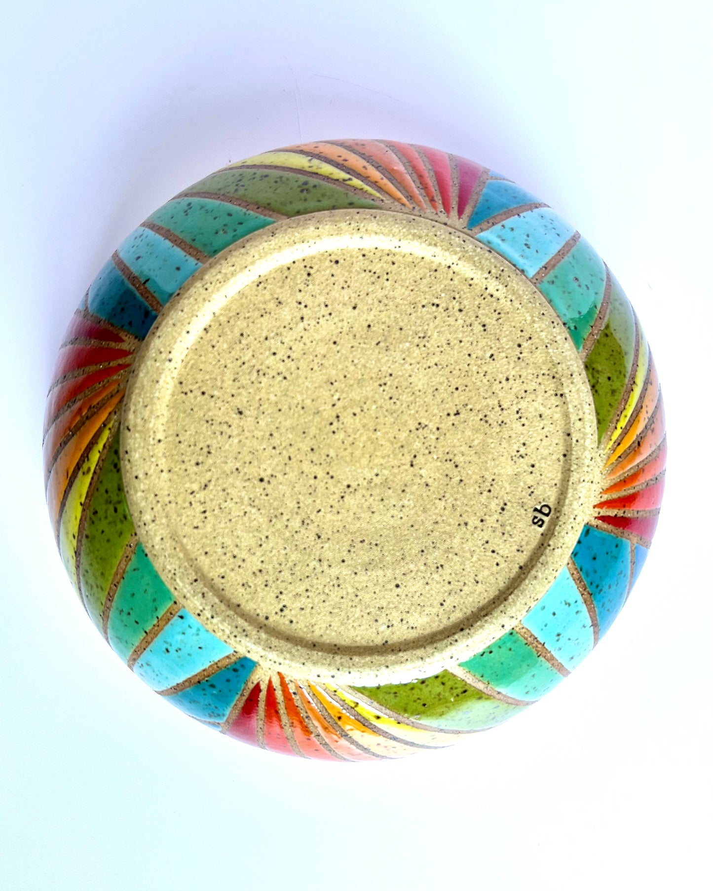 Serving Bowl - Rainbow Prisms