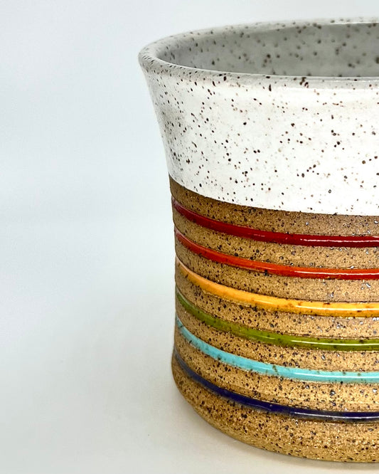 Flower Pot - Rainbow Inlay