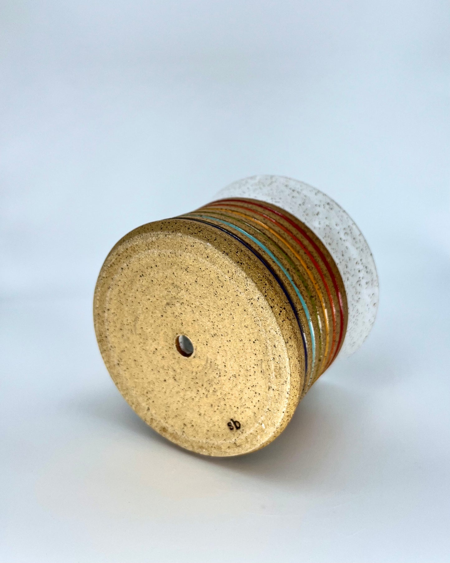 Flower Pot - Rainbow Inlay