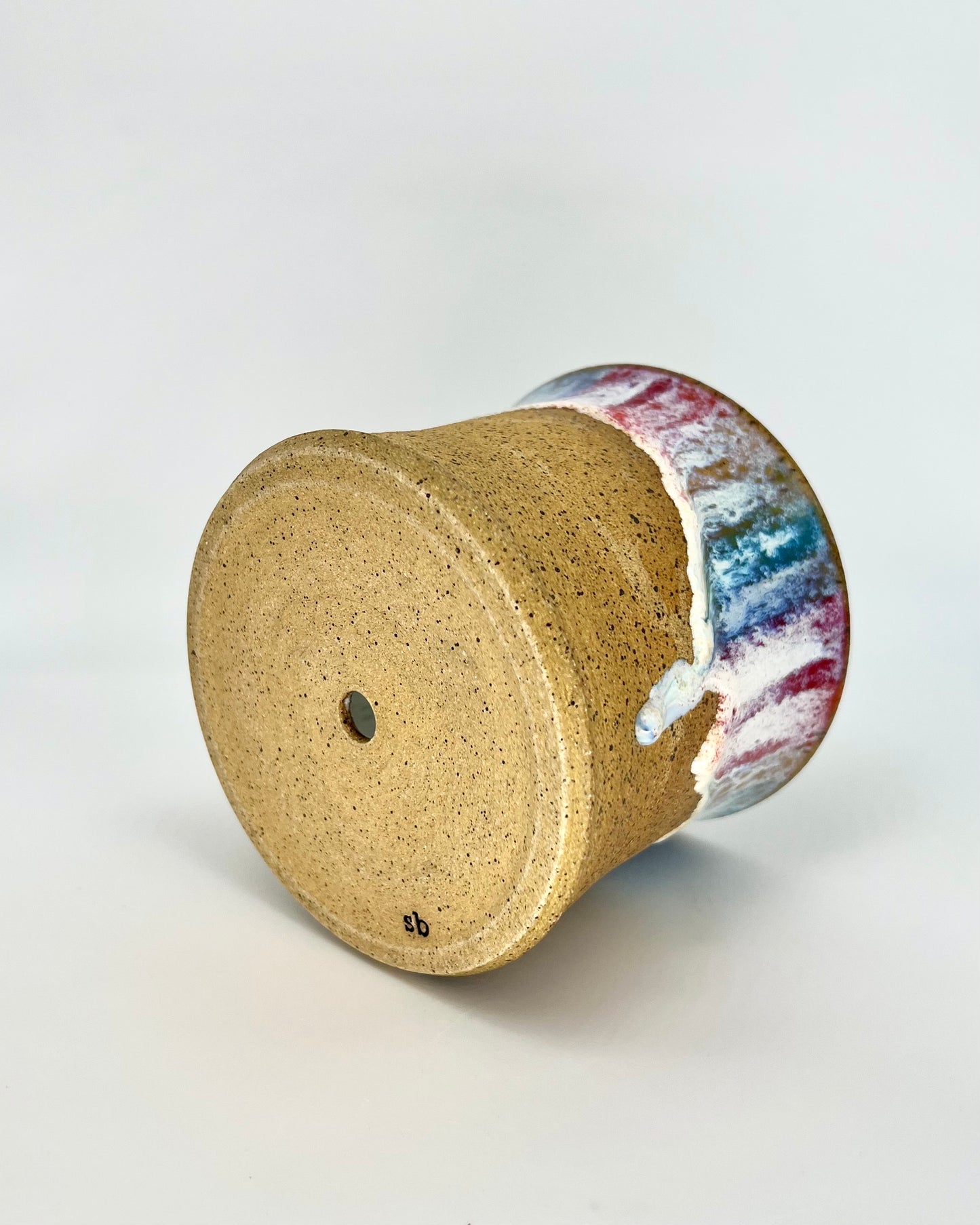Flower Pot - Rainbow Drippy