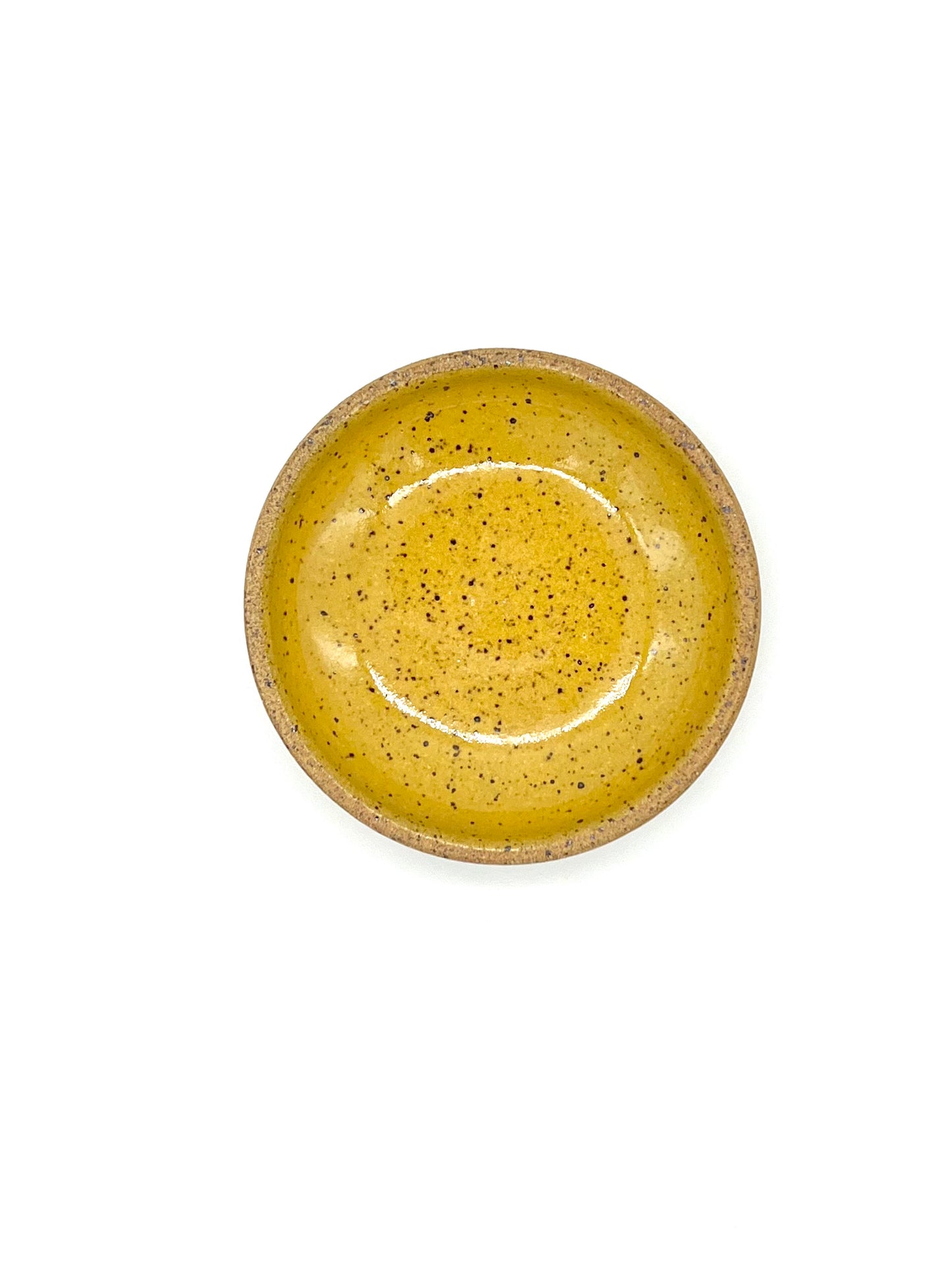 Spice/Tea Bag/Trinket Dish - Yellow Speckle
