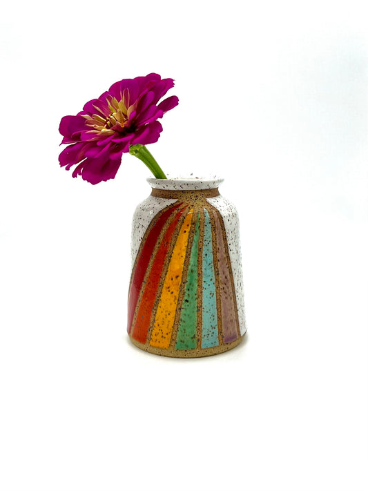 Rainbow Bud Vase