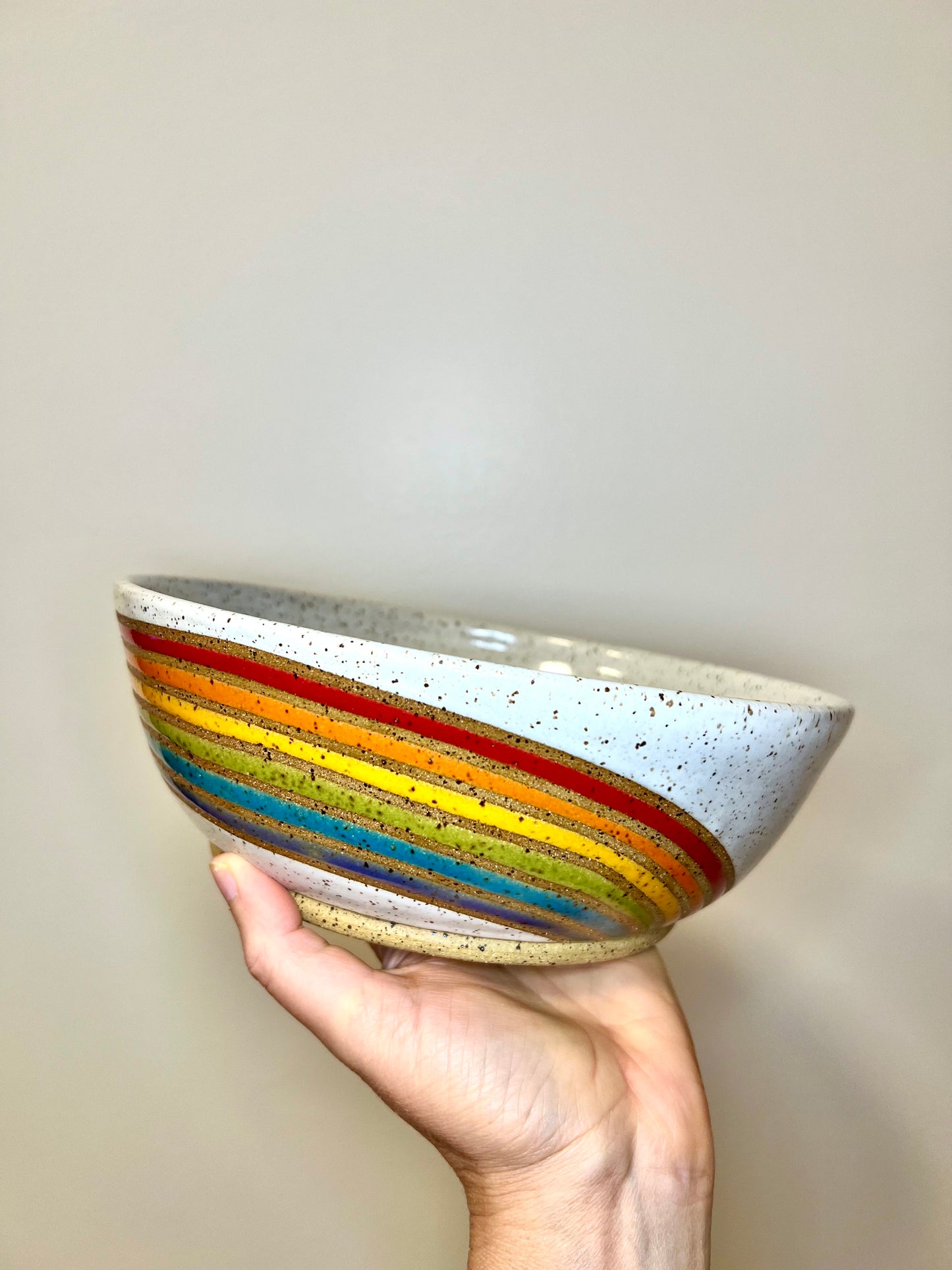 Rainbow Mountain Serving Bowl
